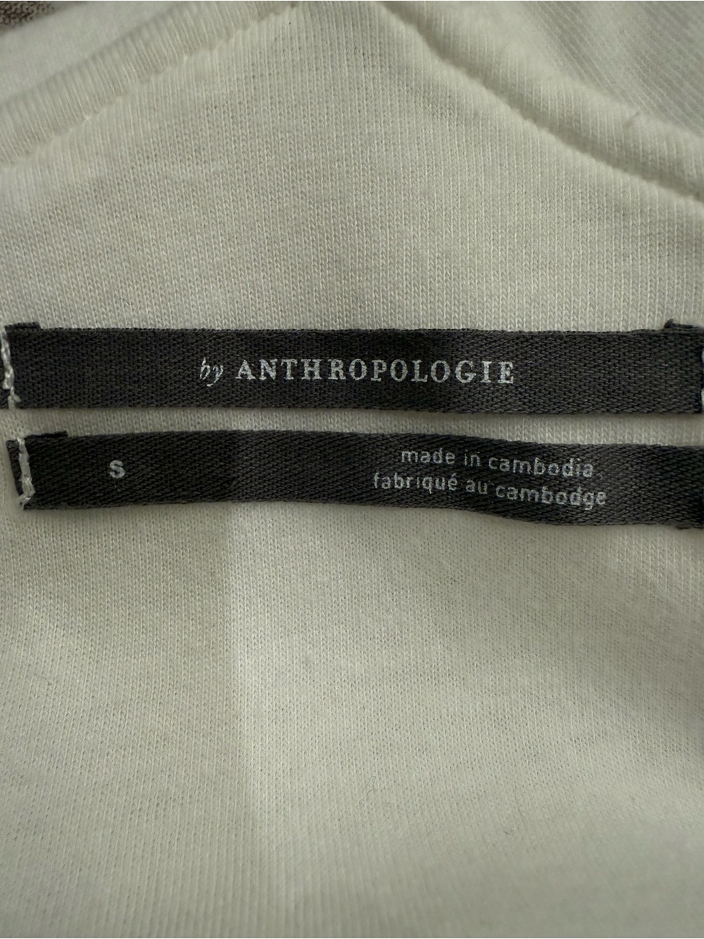 Anthropologie White Cross-Back Ribbed Tank - Picture 2 of 2